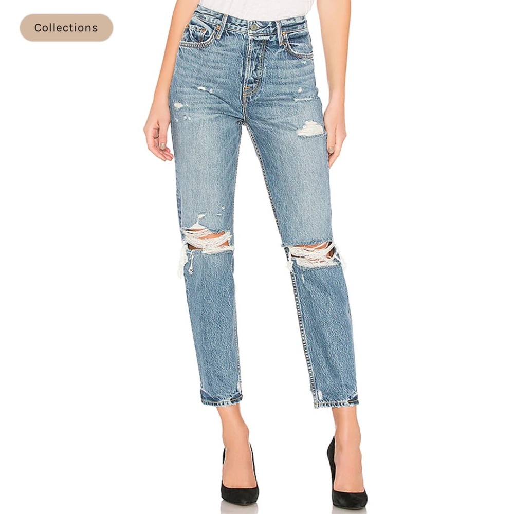 GRLFRND Devon High-Rise Boyfriend Jean
